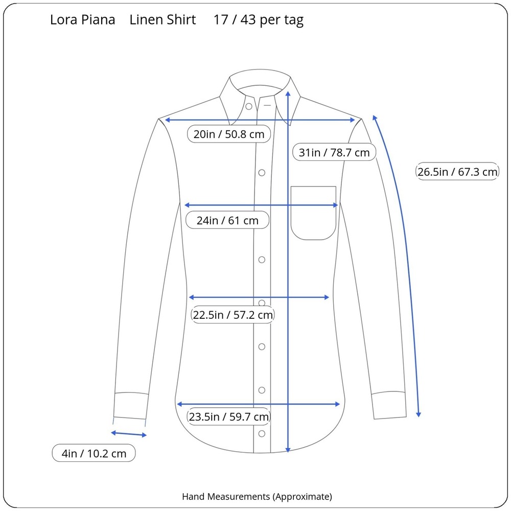 Loro Piana 100% Linen Shirt Mens XL 17 43 Long Sleeve Pink Pastel Striped Italy - Picture 11 of 11